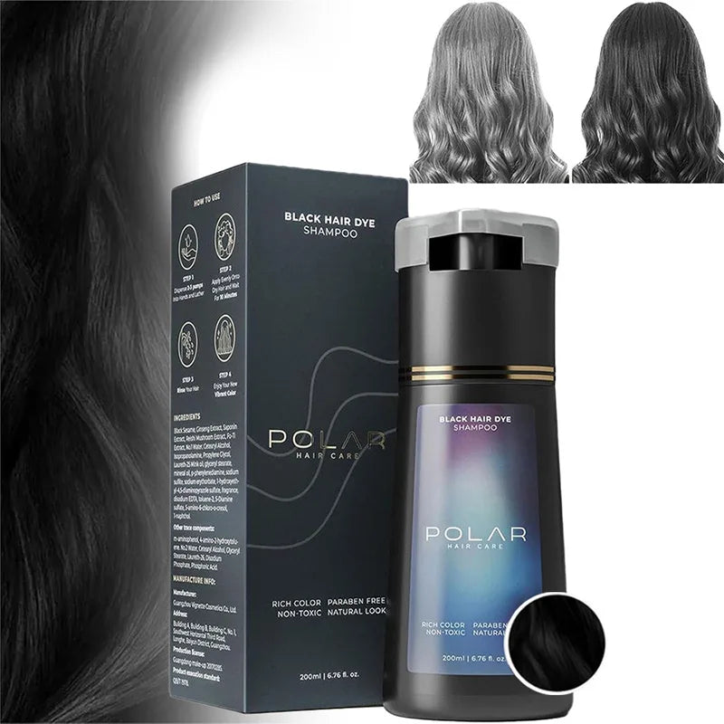 3-in-1 Hair Dye Shampoo  Quick Color Shampoo White Hair Quick Blackening Shampoo Oil Control Fluffy Shampoo Product Nourish Hair - BlissFully