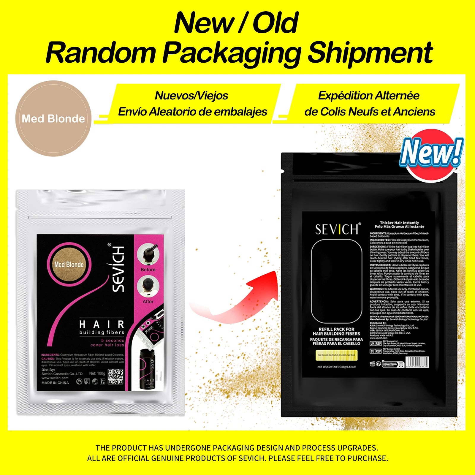 SEVICH Hair Fiber 100g Keratin Hair Fiber Thickening powder Hair Building Fiber Spray Instant Regrowth Powder Hair Loss Conceale - BlissFully