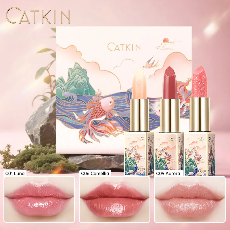CATKIN SPARKLING LIP BALM MOONLIGHT COLOR-CHANGING LIP STICK - NEW SERIES
