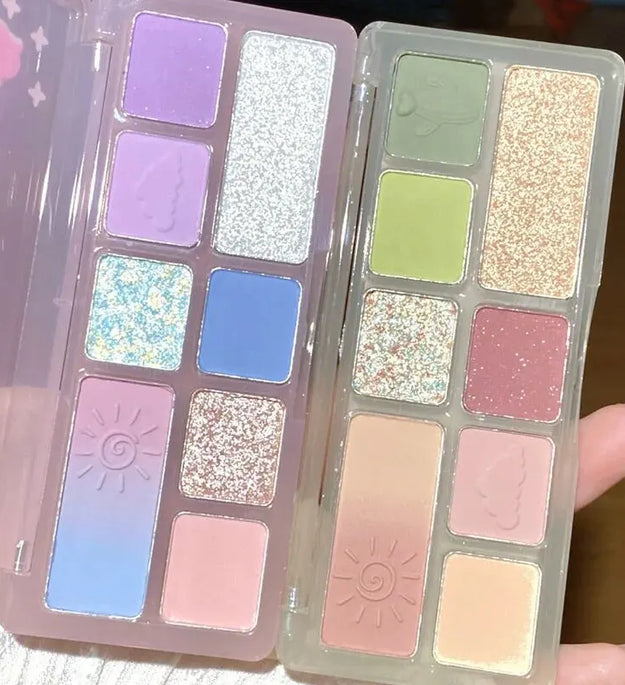 DIKALUAutumn and Winter Orange Eyeshadow Small Red Book the Same Eye Shadow Tray Orange Brown Matte Pearlescent Flash Orange Pur