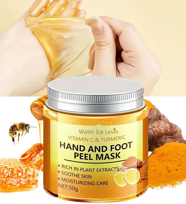 1/3/5/10 Pcs Vitamin C Turmeric Hand and Foot Skin Mask Moisturizing Exfoliating Hand Wax Cream Exfoliating Foot Skin Care