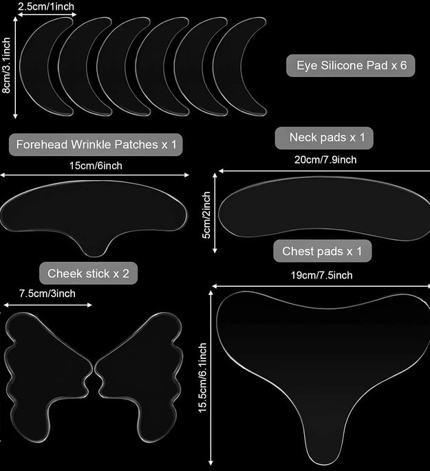 Reusable Silicone Anti-Wrinkle Pad Patch Face Neck Wrinkle Removal Patch Pad Facial Skin Lift Anti Aging Facial Beauty Tools - BlissFully