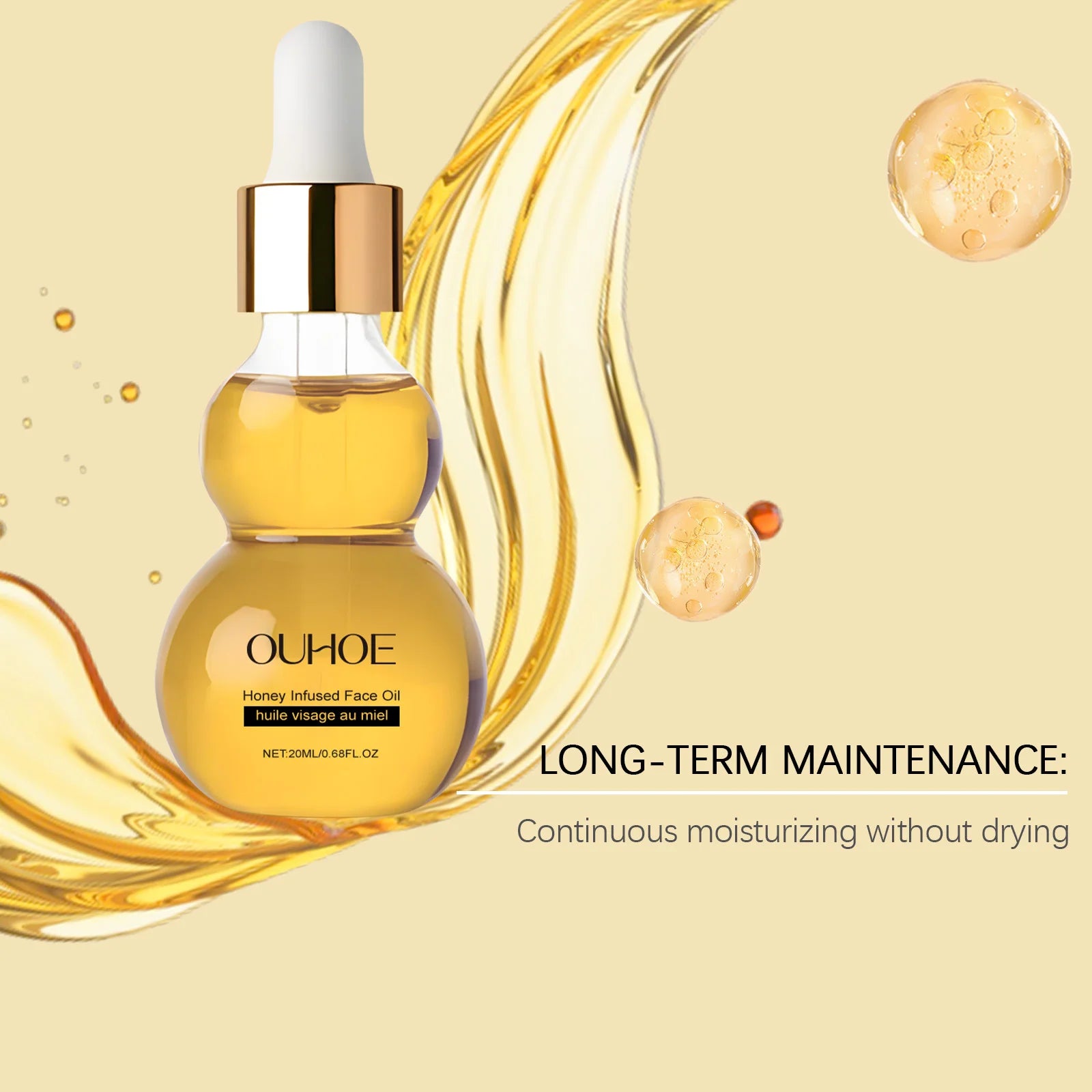 Honey Face Essential Oil Anti-Aging Moisturizing Nourishing Repairing Hydrating Refreshing Revitalizing Brightening Skin Drops