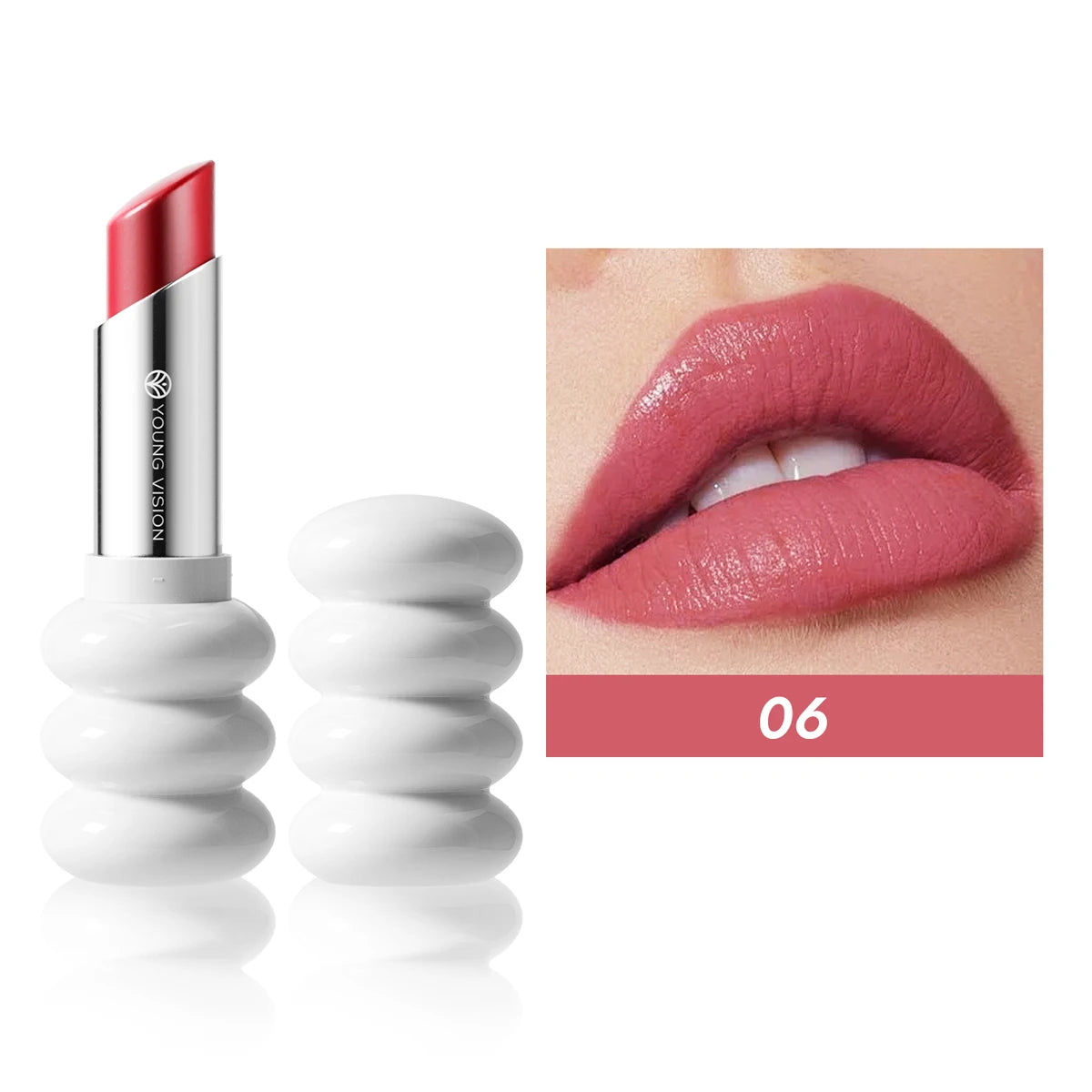 YOUNG VISION 6 Colors Fine Shimmer Nourishing Light Lipstick Long Lasting Colors Easy to Apply Lip Moisturizing Lipstick