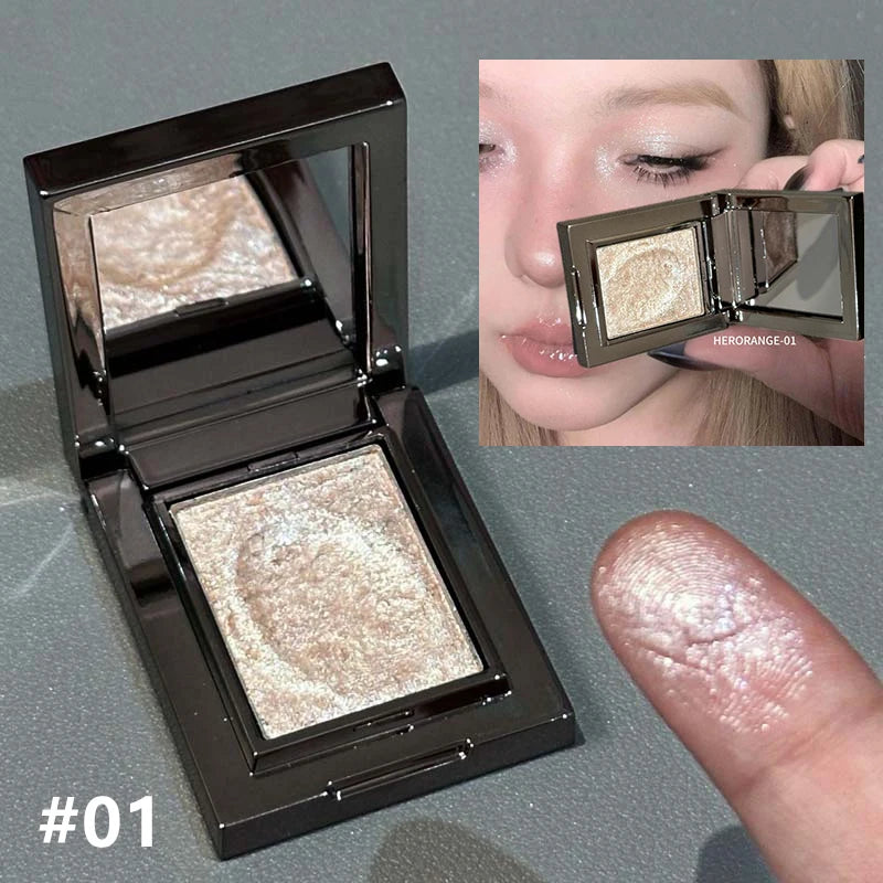 Chameleon Dark Green Eyeshadow Palette Fine Easy-To-Apply Sparkling Pearlescent Mashed Potato Eye Shadow Brightening Makeup