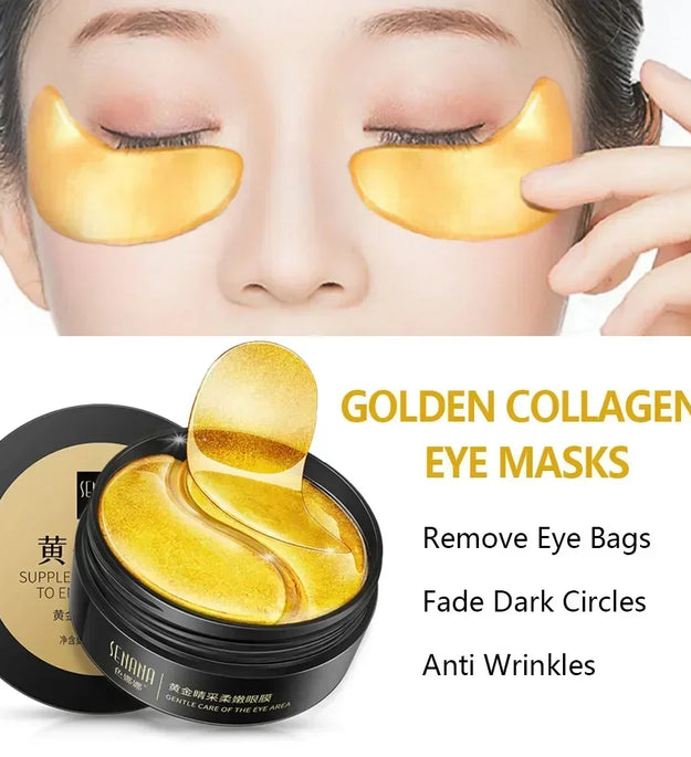 Skincare Products 24K Gold Hyaluronic Acid Eye Mask Remove Dark Eye Circles Collagen Eye Patches Korean Face Care Product