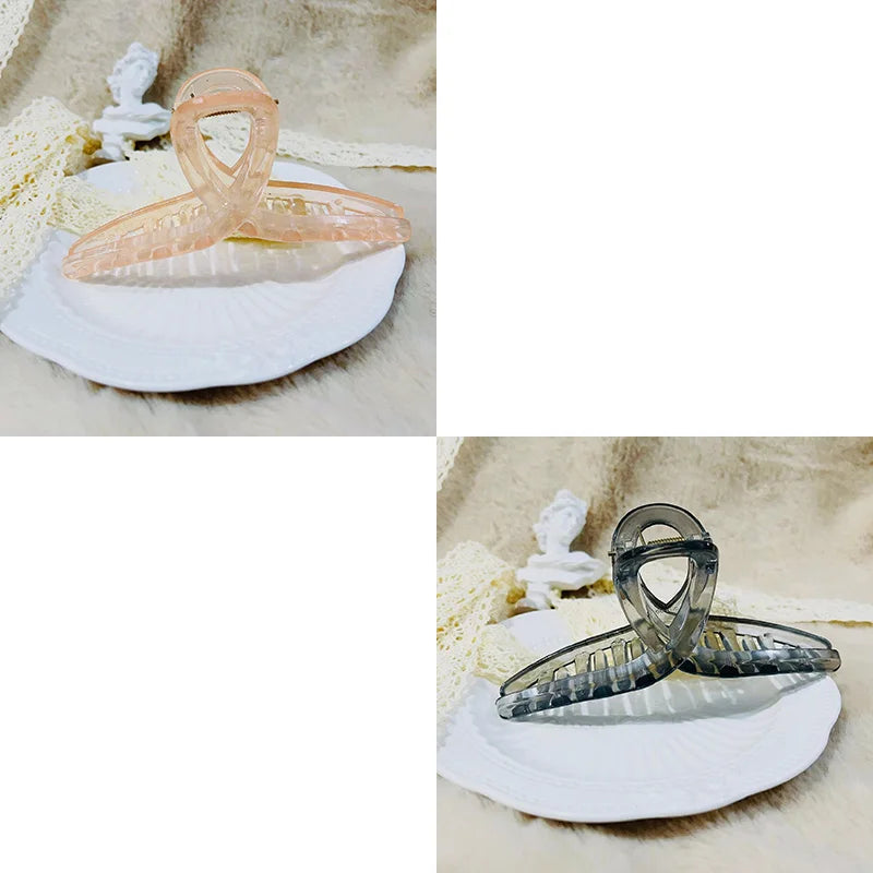 2/4Pcs Women Hair Claw Clip Cross Matte Hairpin Fashion Hairgrips Large Hair Claw Crab Clips Girls Korean Hair Accessories - BlissFully