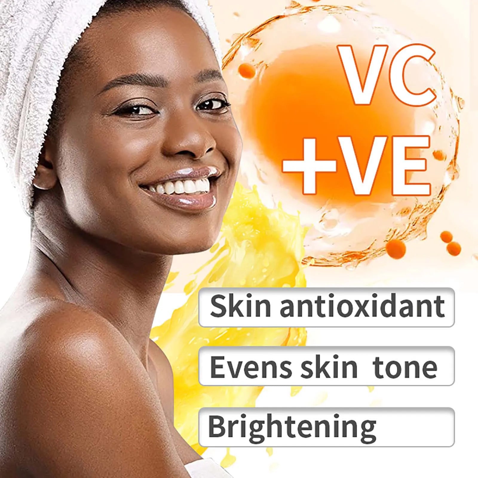 AILKE Vitamin C Whitening Kit For Women, Even Skin Tone, Clean Skin, Moisturizing, Anti Wrinkles, Skin Glowing Beauty Set