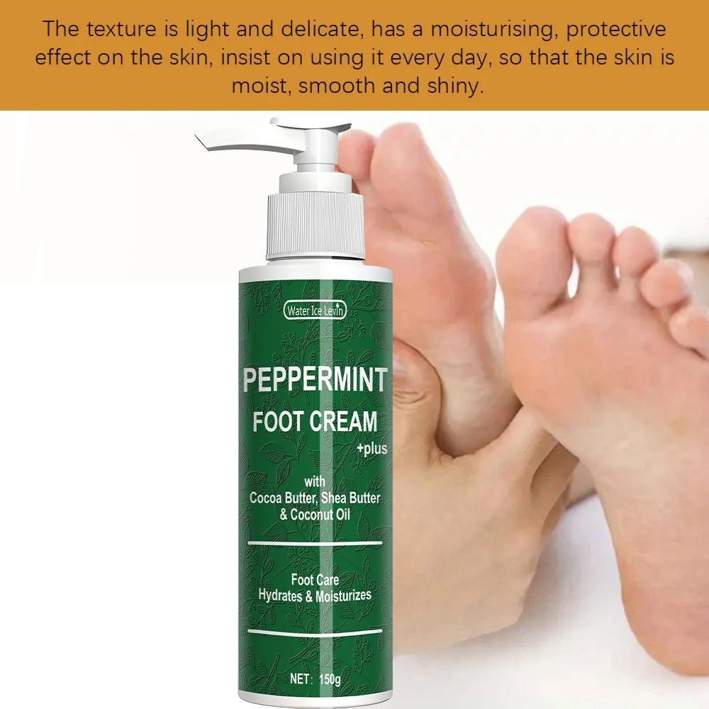 Mint Foot Cream - Moisturizing Skin - Alcohol-Free, Dry Foot Care Cream for Men and Women - Suitable for Dry Feet | Mint Foot Cream