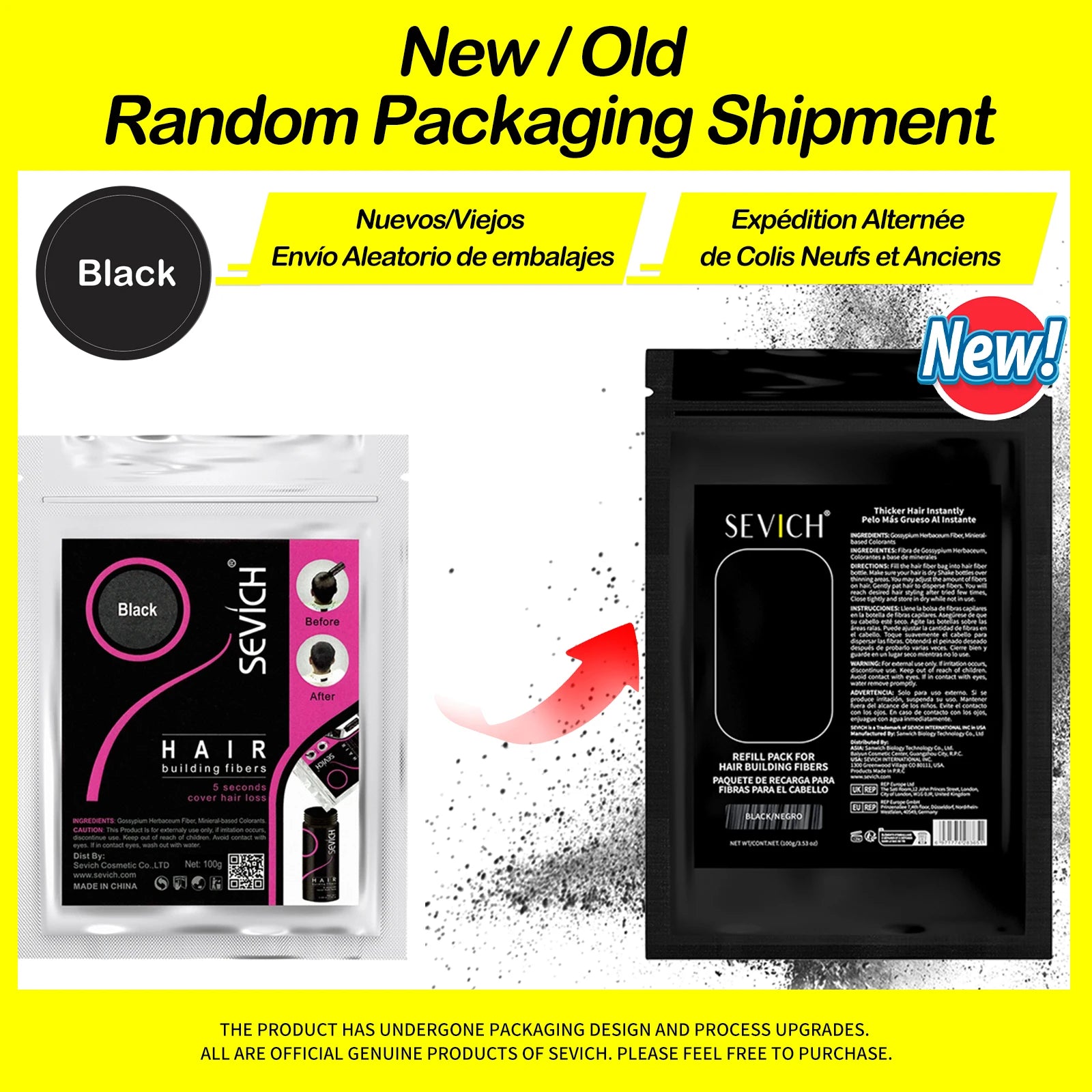 SEVICH Hair Fiber 100g Keratin Hair Fiber Thickening powder Hair Building Fiber Spray Instant Regrowth Powder Hair Loss Conceale - BlissFully