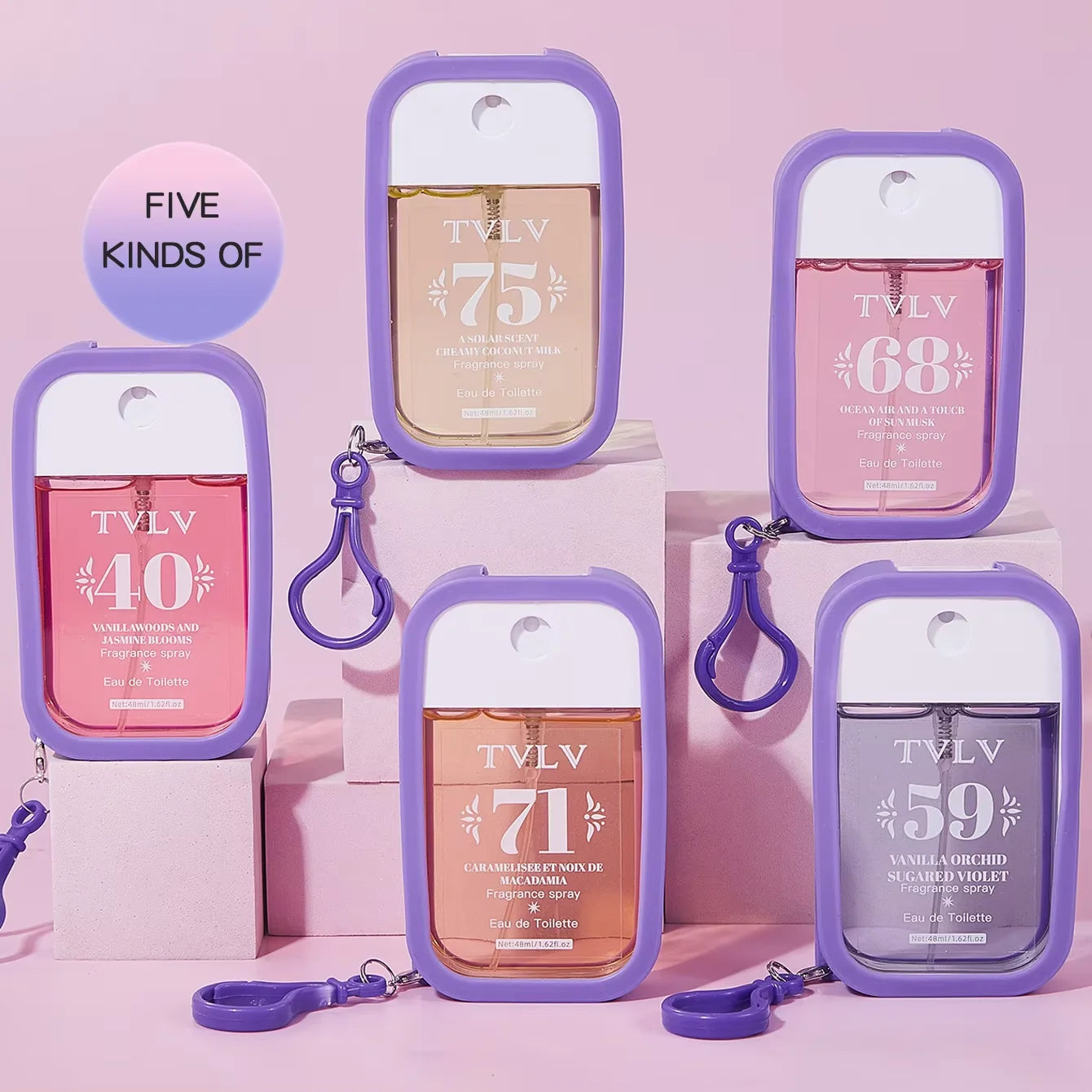 5 Liquid Air Fresheners With Fresh Natural Roma, Compact And Portable, Long - lasting Fragrance