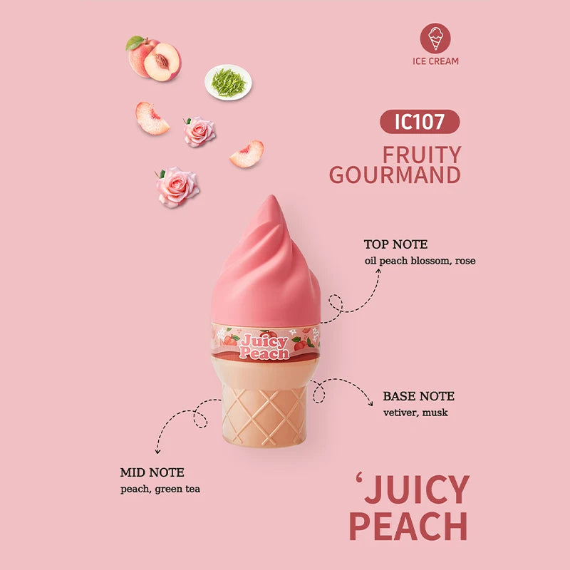 60ml Ice Cream Sweet Women's Perfume Long-lasting Fresh Vitality Floral Fragrance Eau De Toilette Charming Date Fragrance Spray