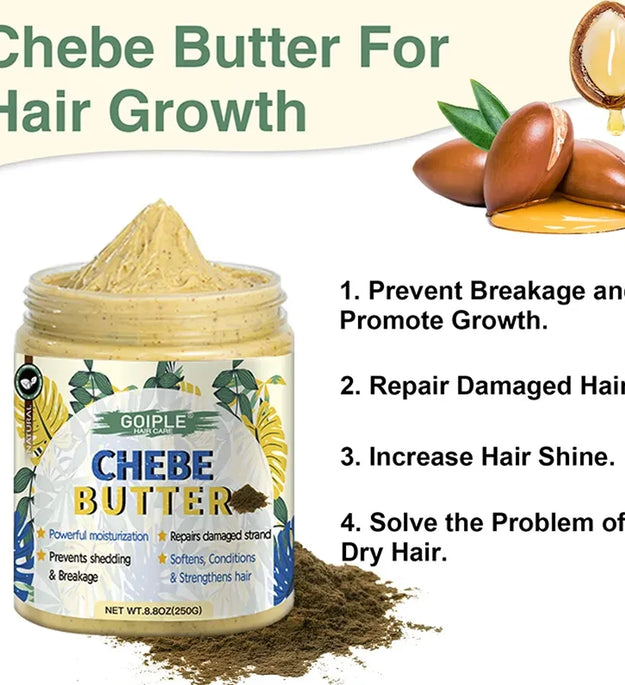 GOIPLE Chebe Butter Deep Nourishes Repair Damaged Anti Hair Loss Breakage Hair Growth Oil Mask For Hair Growth Treatment