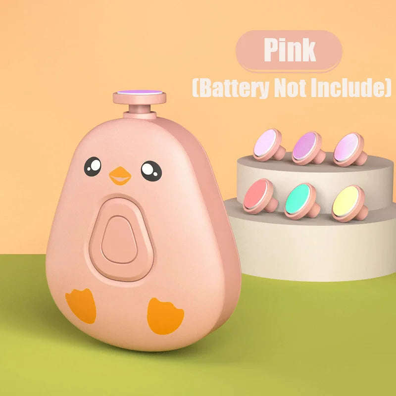 Electric Baby Nail Trimmer Safe Baby Nail Clippers With 6 Grinding Heads Quiet Baby Nail Polisher Kit For Hygiene Cares