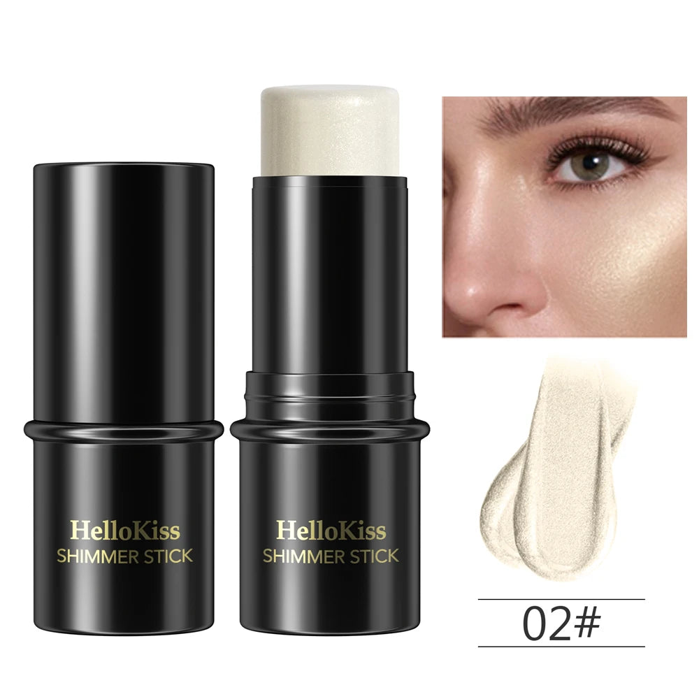 Shimmer Highlighting Bronzer Stick Face Brightening Concealer Pen Long Lasting Corrector Nose Shadow Face Contour Stick Cosmetic