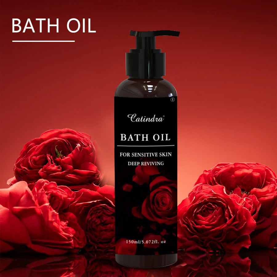 Moisturizing Bath Essential Oil Deep Cleansing Exfoliating Moisturizing Skincare Bath Oil Products to Brighten Skin Stone 150ml