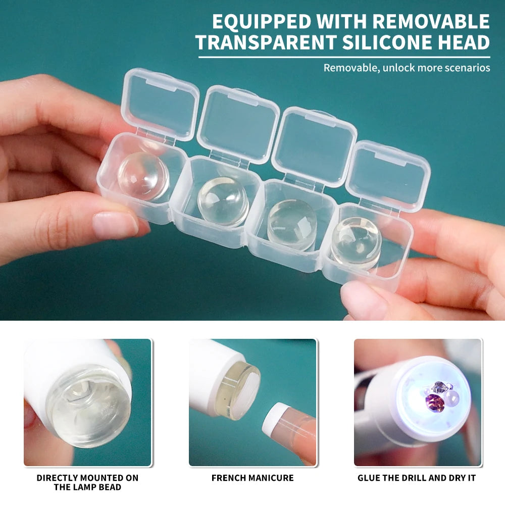 Portable Nail UV LED Lamp And LED Light Support Base Rechargeable for Nails Gel Polish Drying UV Lamp for Nails Art Desk Stand