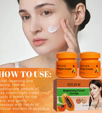 Freckle Whitening Face Cream Papaya Day Night Sun Spots Corrector Fade Pigment Brighten Skin Tone Blemish Bleaching Nourishing - BlissFully