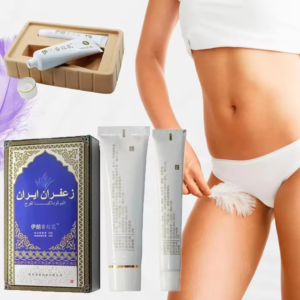 Cream White Iranian Saffron Cream Vulva leukoplakia Iran Vagina care Repair Massage Cream Feminine Intimate Hygiene Health Care