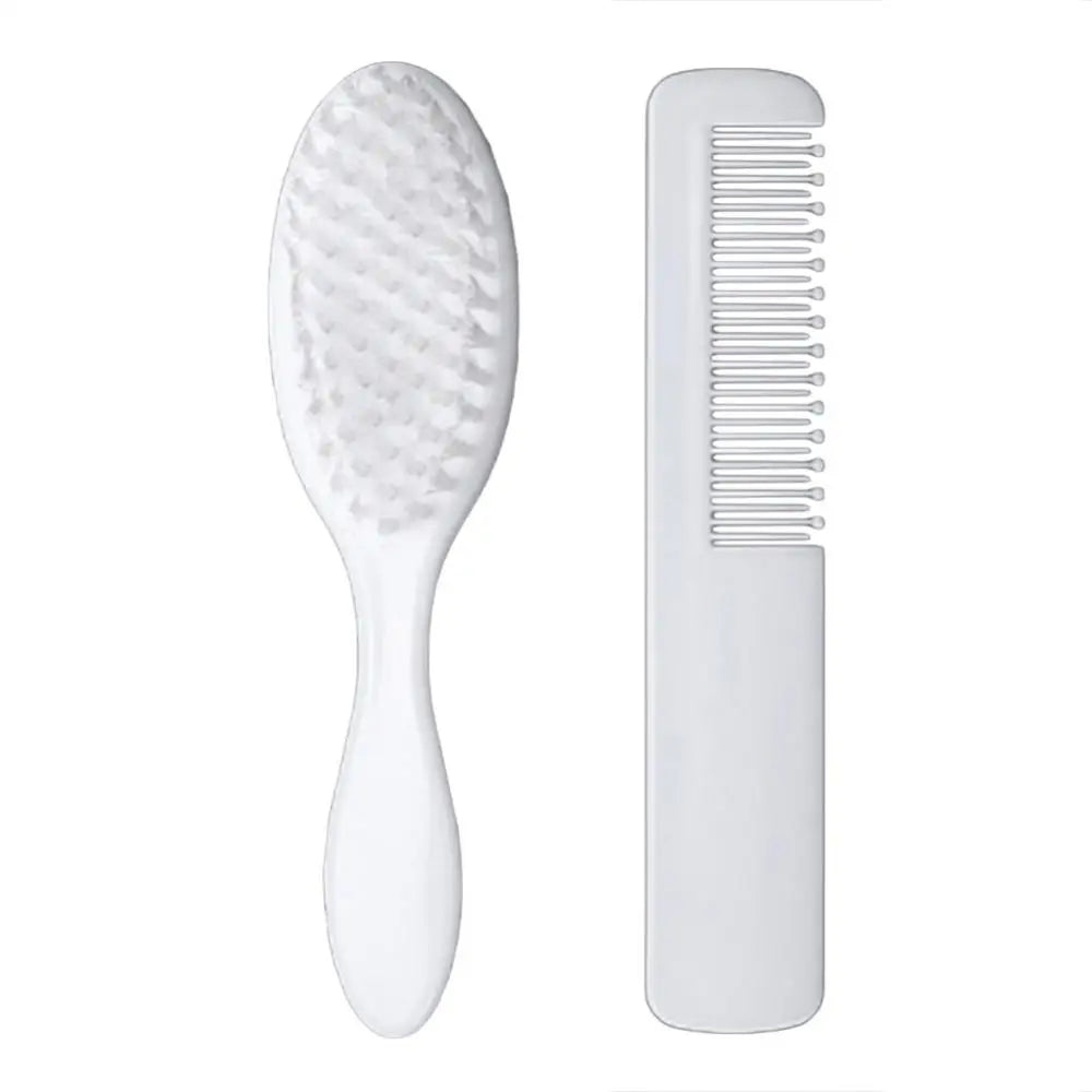 2pcs/set Infant Baby Toldder Hair Massage Comb Scalp Brush Fetal Lichen Removal Comb