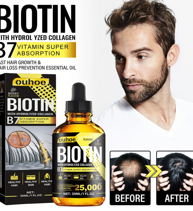 Collagen B7 Vitamin Hair Care Essential Oil Nourish Scalp Preventing Hair Loss Stabilizing Hair Roots Protecting Hair Follicles