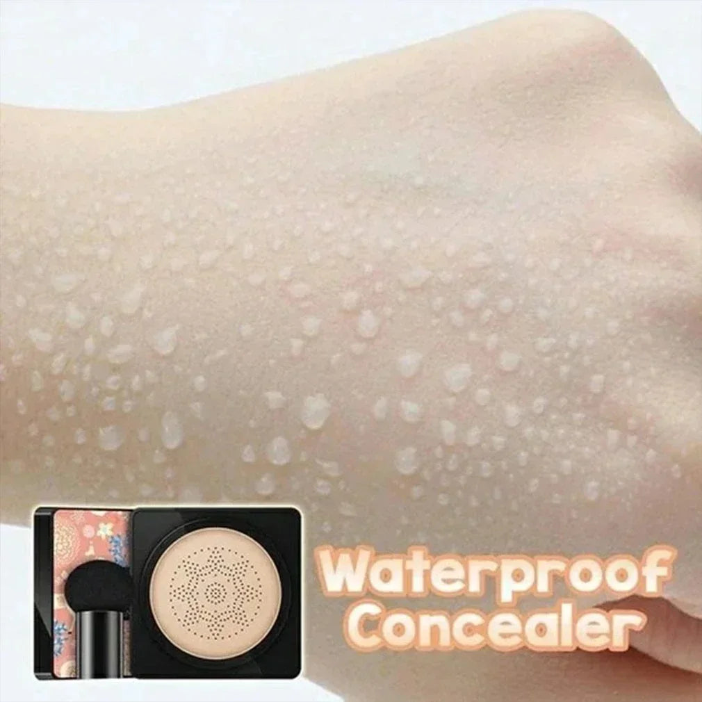Waterproof BB Cream Mushroom Head Air Cushion CC Cream Moisturizing Matte Full Coverage Acne Scars Brighten Skin Tone Cosmetics