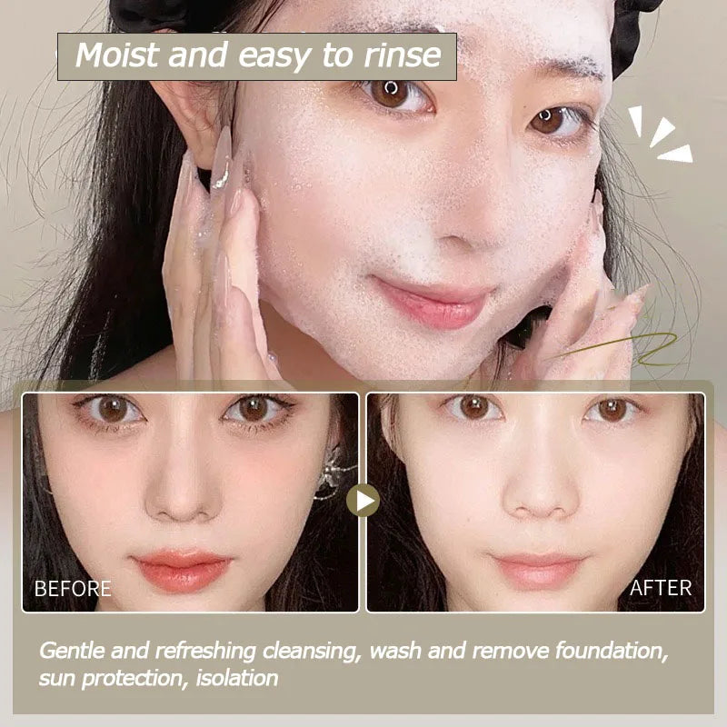 Facial Cleanser Cleaning and Makeup Removal in One Makeup Remover Gentle Non Irritating Cleansing Water Oil-Control Cleansing