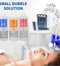 3 Bottle AS1 Hydro Aqua Peel Solution Facial Skin Care Face Serum For Hydra Dermabrasion Small Bubble Machine Skin Deep Cleaning - BlissFully