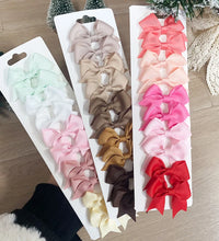 10Pcs/Set New Cute Solid Ribbon Bowknot Hair Clips for Baby Girls Handmade Bows Hairpin Barrettes Headwear Kids Hair Accessories - BlissFully