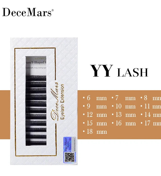 DeceMars YY Eyelash Extension 6mm-18mm Length Black
