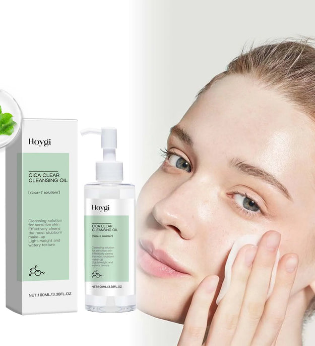 Cica Clear Cleansing Makeup Removal Oil Facial Makeup Remover Clean Pores Moisturizing Refreshing Non-Tight Cleansing Oil