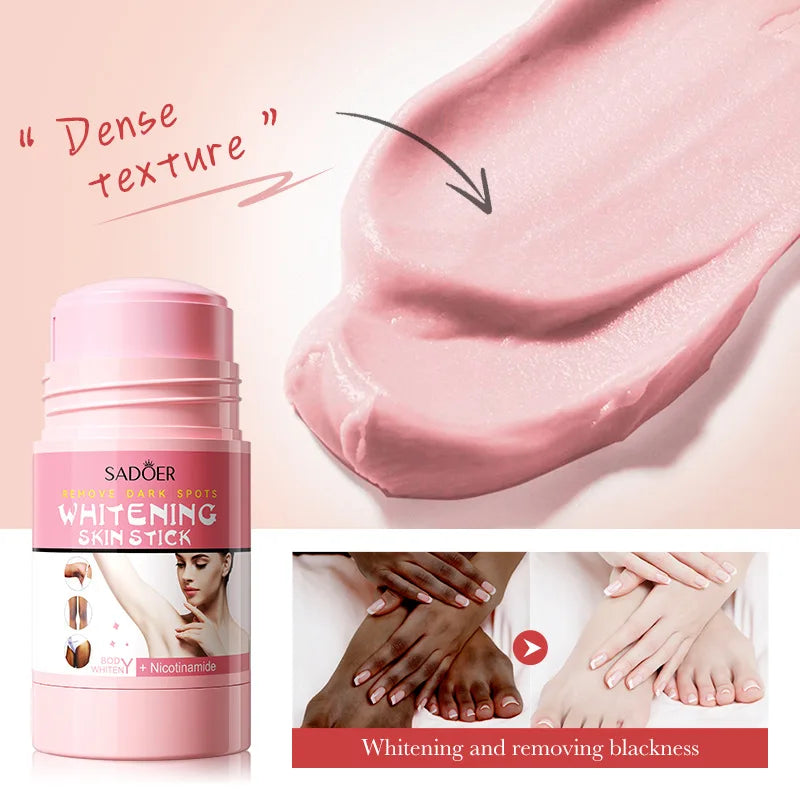 Niacinamide Whitening Cream Stick Remove Dark Spots Bleaching Private Parts Underarm  Brighten Butt Knee Inner Thigh Body Care