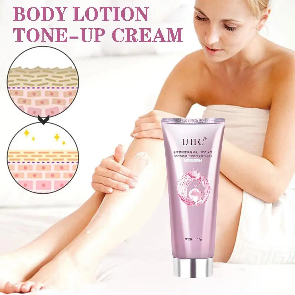 Body Lotion Tone Up Cream & Concealer Moisturizing Whitening and Radiance Repair for Healthy Beautiful Skin 100g