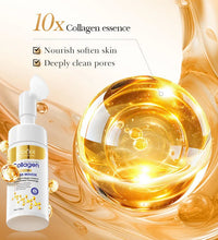SADOER Collagen Facial Cleanser for Anti Wrinkle Deep Cleaning Mousse Nourishing Moisture Skin Care 120ml - BlissFully