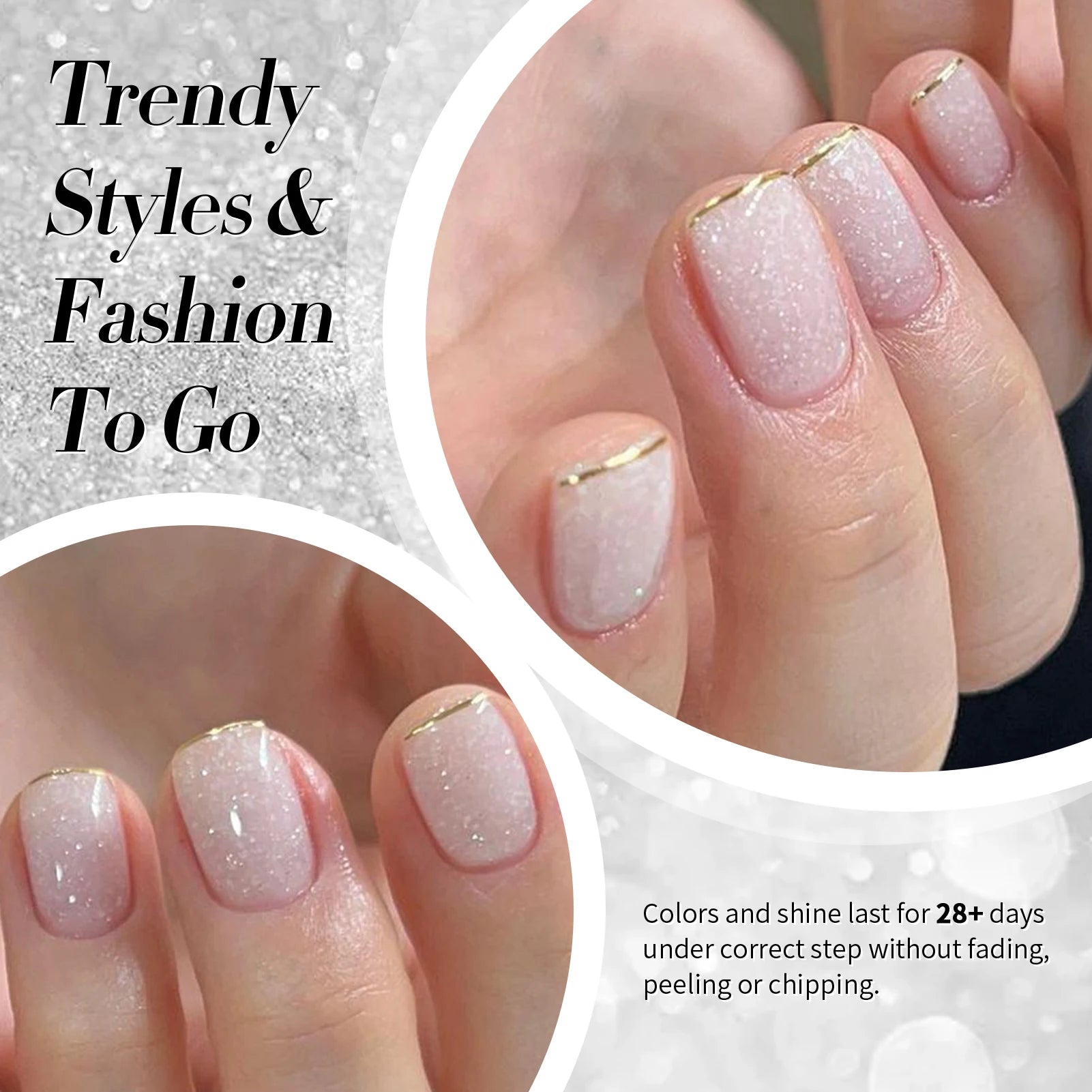 BORN PRETTY 10ml Snow Glitter Jelly Gel Polish Christmas Vernis Semi Permanent Nail Art Soak Off UV Gel Manicure Nail Supplies