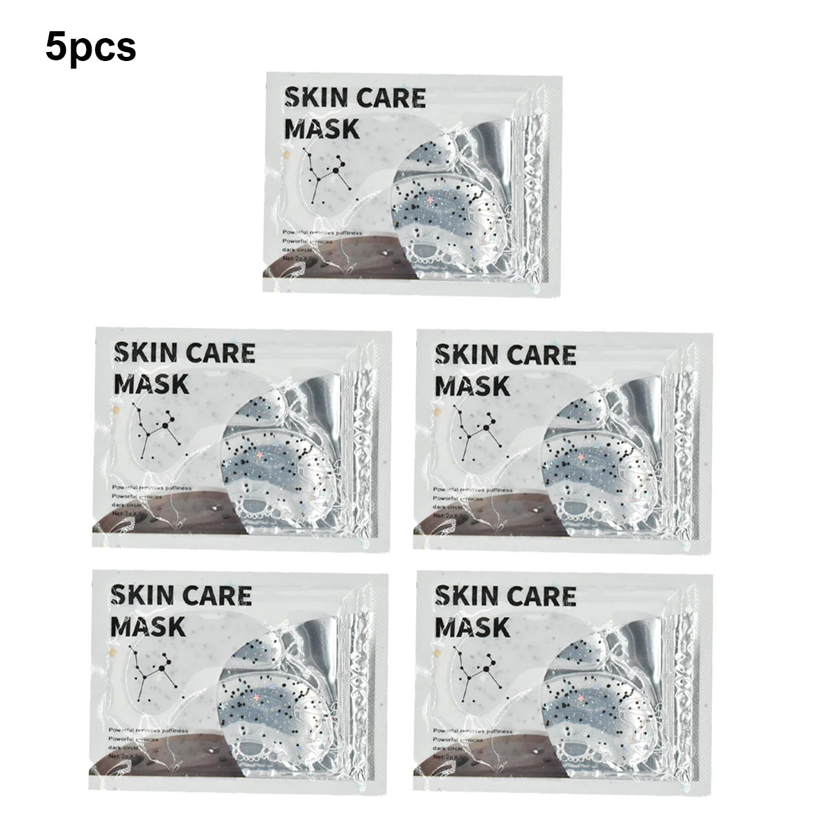5Pcs/Collagen Eye Mask, Suitable for Puffy Eyes, Dark Circles, Bags and Wrinkles, Contains Collagen, Relieves Stress, Reduces Wrinkles, Restores Skin Vitality