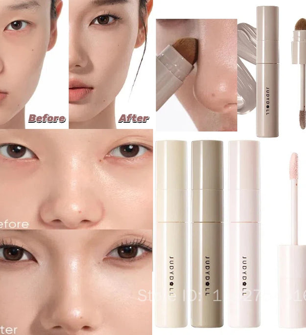 Judydoll Liquid Contouring Highlighter Facial Contour High Gloss Grey Brown Matte Nose Shadow Cream Brighten Face Bronzer Makeup