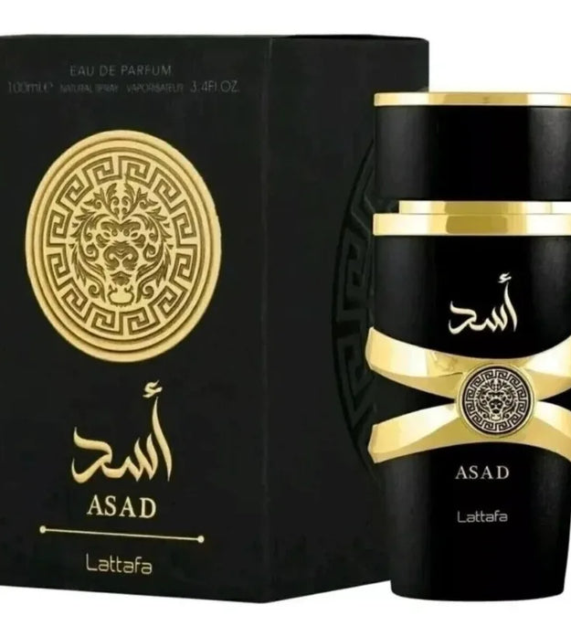 Lattafa Perfumes Black Edition Asad For Unisex Eau De Perfume Spray, 3.4 Ounce Long-Lasting Floral Scent Best Gift