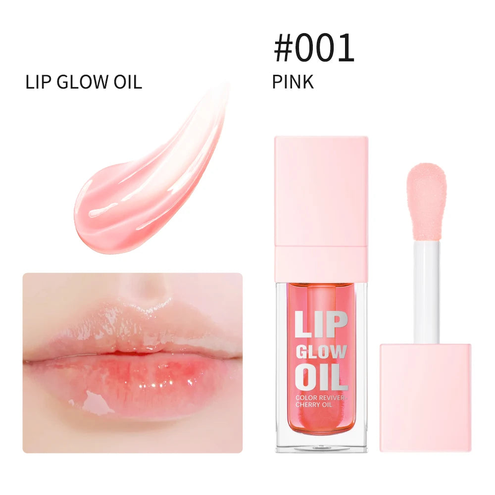 8.3ml Moisturizing and Volumizing Lip Gloss Oil, Hydrating Lip Glow Oil, Lip Care Beauty Product, Tinted Lip Oil #020 Mahogany