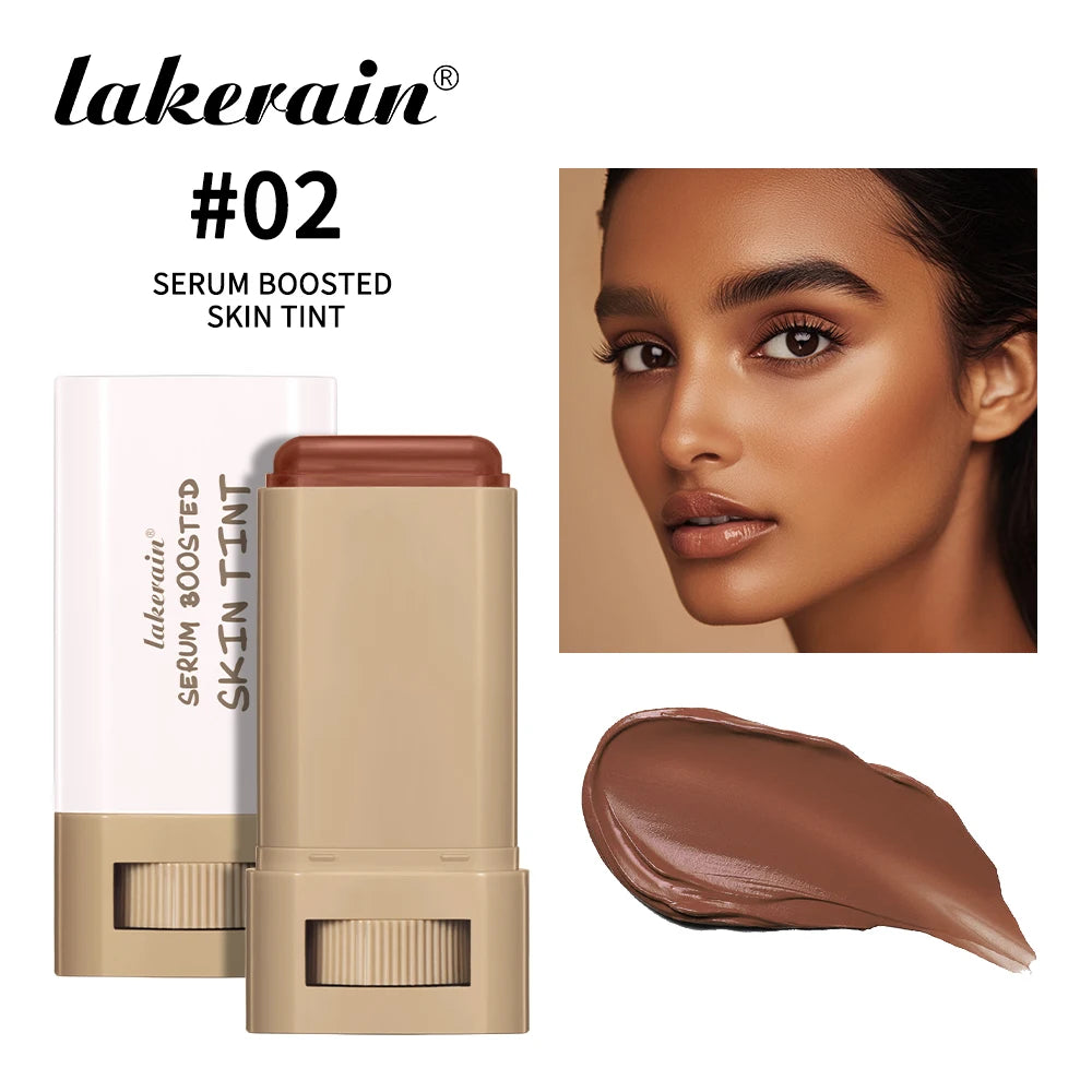 Skin Tint Stick Waterproof Nourishing Solid Tinted Serum Foundation Skin Tint Balm Face Tinted Face Contour Stick Makeup - BlissFully