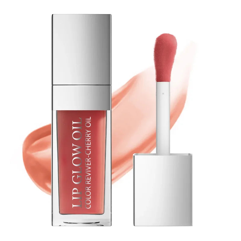 Sext Lip Oil 8ml Cherry Pink Lips Plumper Gloss Hydrating Plumping Lips Coat Tinted Lip Plumper Serum Lips Glow Oil Makeup