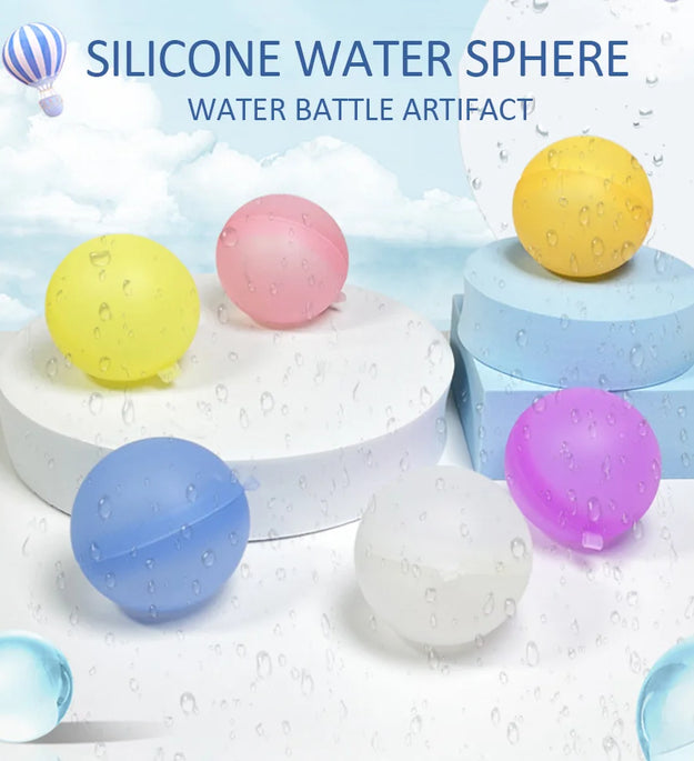 New Reusable Water Balloons Refillable Water Balloon Quick Fill Self Sealing Water Bomb Splash Balls for Kids Swimming Pool