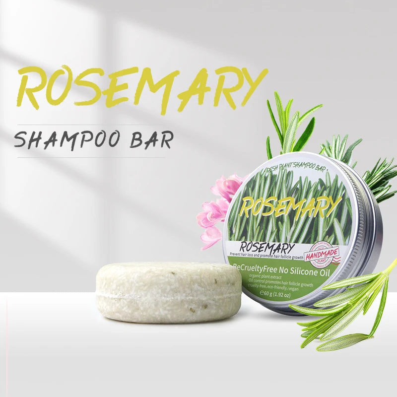 Rosemary shampoo soap without silicone oil plant shampoo soap cleanses the scalp nourishes hair controls oil - BlissFully