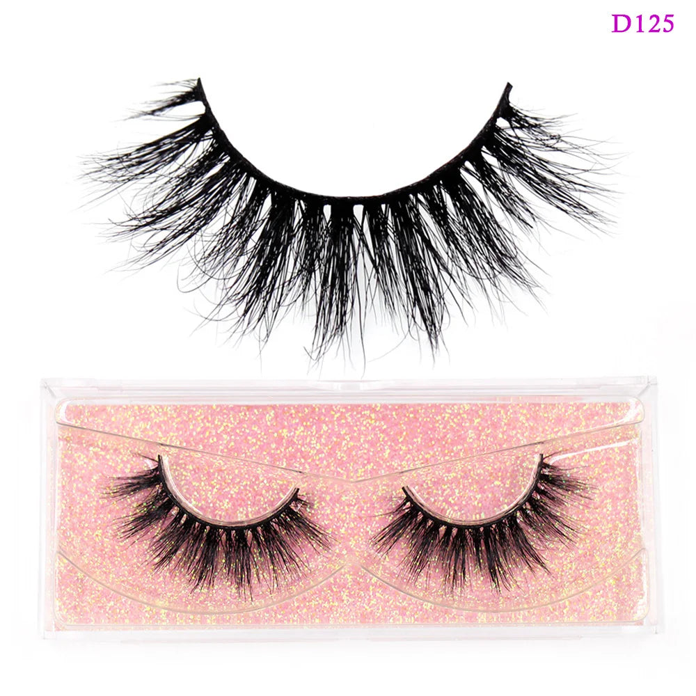 LEHUAMAO Eyelashes 3D Mink Lashes natural handmade volume soft lashes long eyelash extension real mink eyelash for makeup D103
