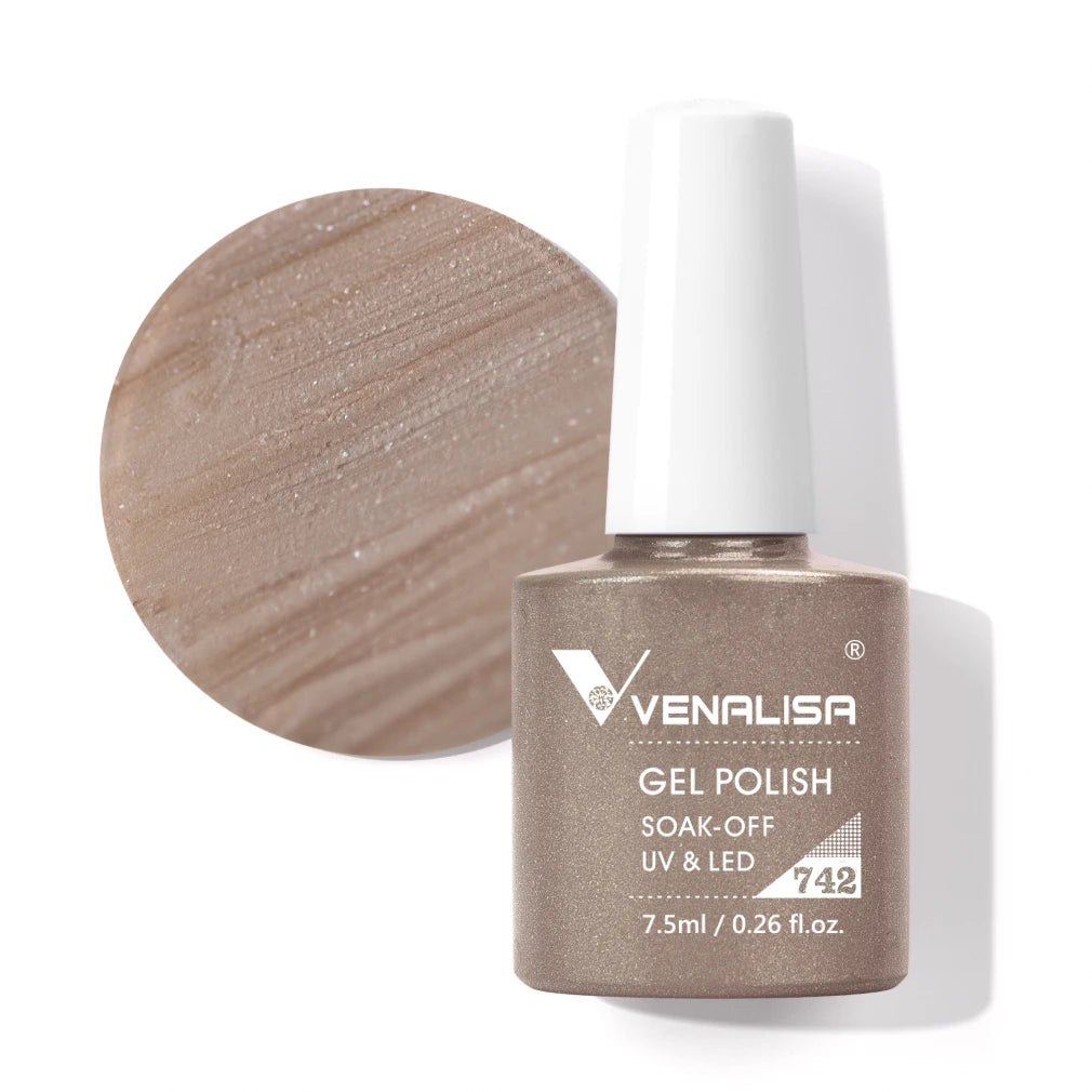 Venalisa HEMA TPO FREE Nail Gel Polish Glitter Gorgeous Full Coverage Soak Off UV LED French Nail Jelly Pink Nude Collection