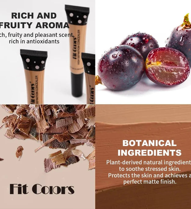 Six-Color Hose Concealer, a Kind of Facial Repair Nourishing Liquid Foundation That Can Cover Dark Circles