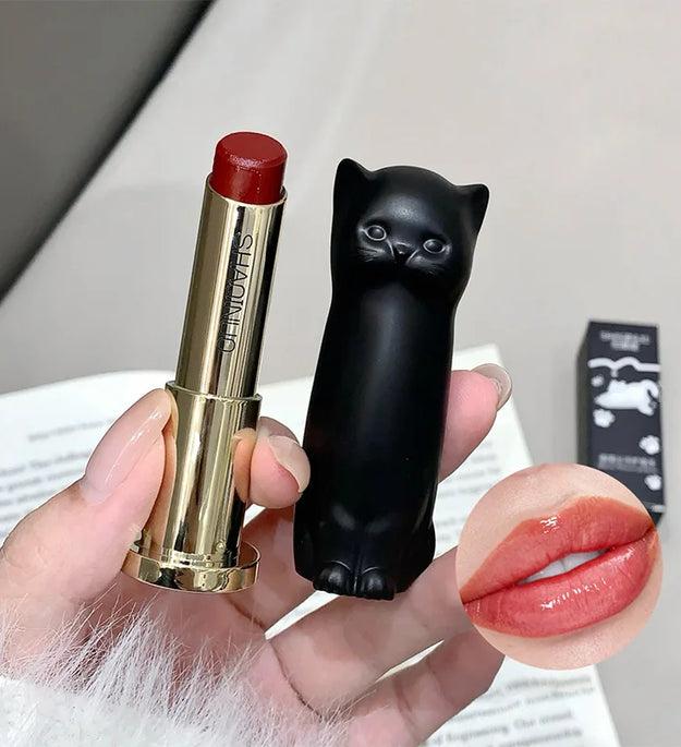 SHAQINUO Meowoqinqin Moisturizing Color Lip Balm, anti-dryness and crack fade lip lines Student Moisturizing lipstick
