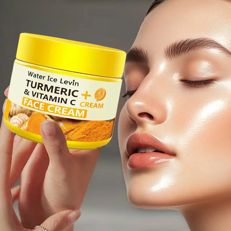 Turmeric Vitamin C Anti-Aging Cream Moisturizing Anti-Wrinkle Collagen Hyaluronic Acid Cream Skin Care Cosmetics 50g - BlissFully