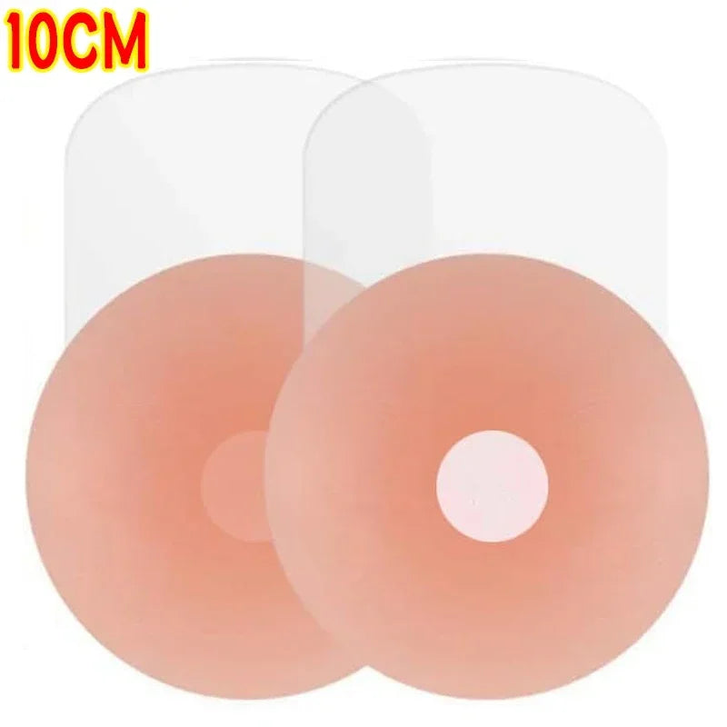 4PCS Women Lift Up Invisible Reusable Self Adhesive Silicone Breast Lift Tape Nipple Cover Chest Paste Push Up Party Dress Bras