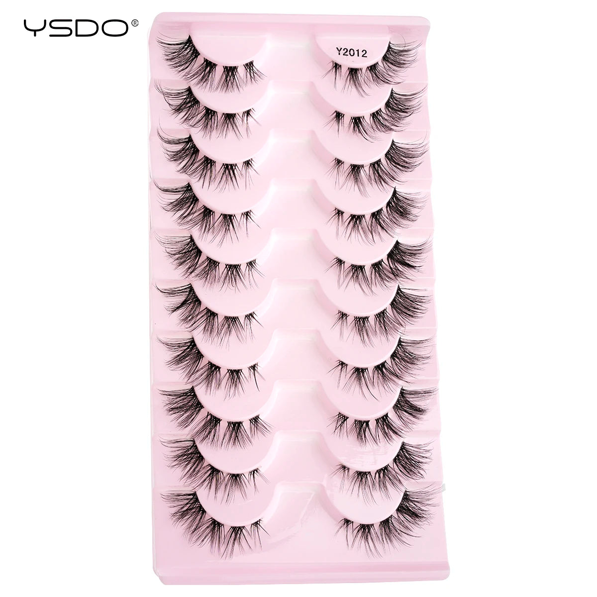 YSDO Natura Cat Eye Lashes 3/10 Pairs Faux 3d Mink Eyelashes Reusable Fake Eyelashes Tools Soft Wispy False Lashes maquillaje